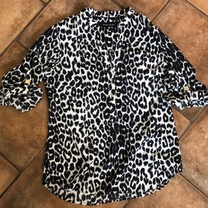 Ivanka Trump Leopard Top with Gold details - Small